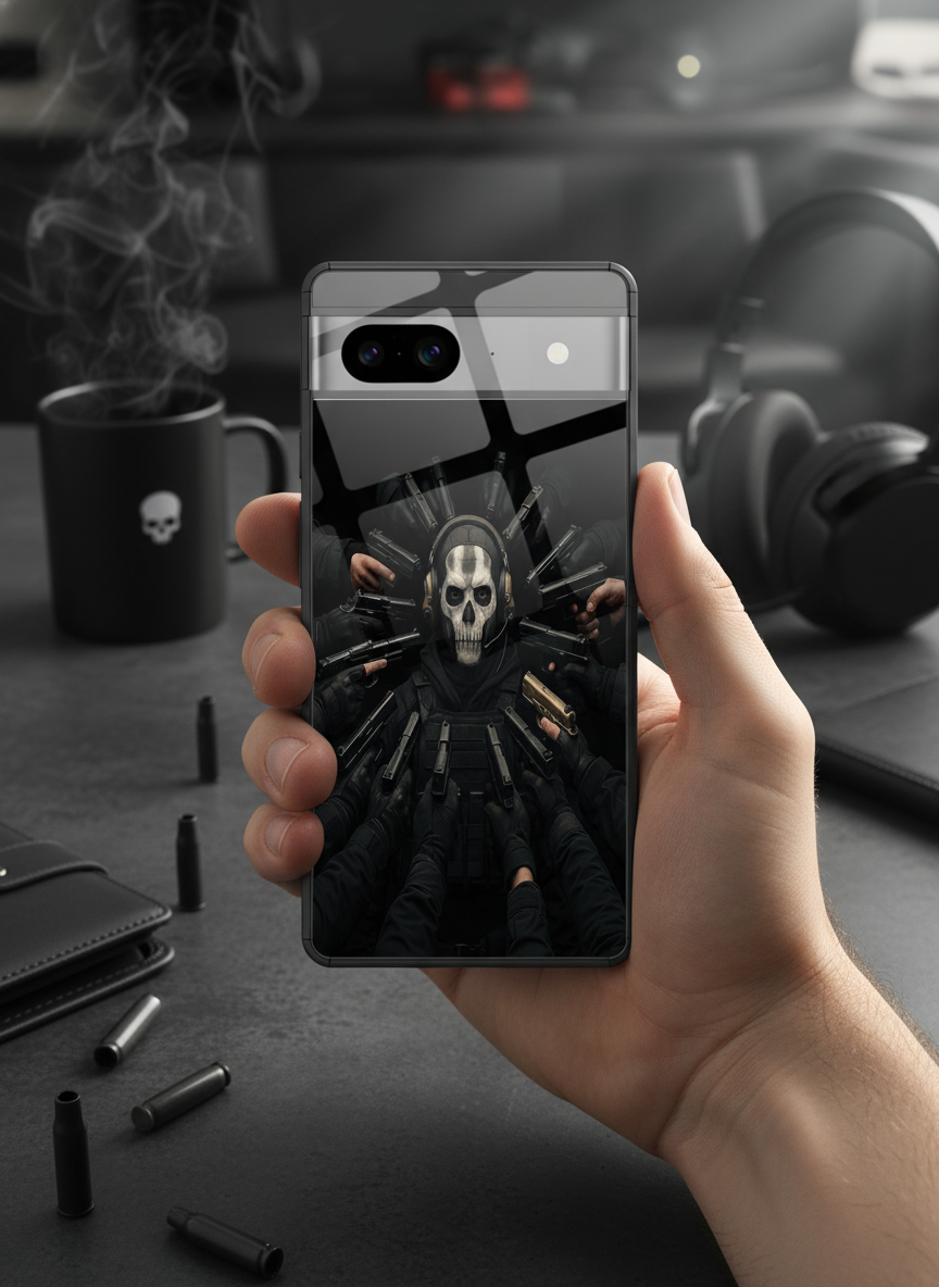 Bullet Crown Premium Glass Back Cover For Google Pixel 7,8,9,10 Series The Case & Co India