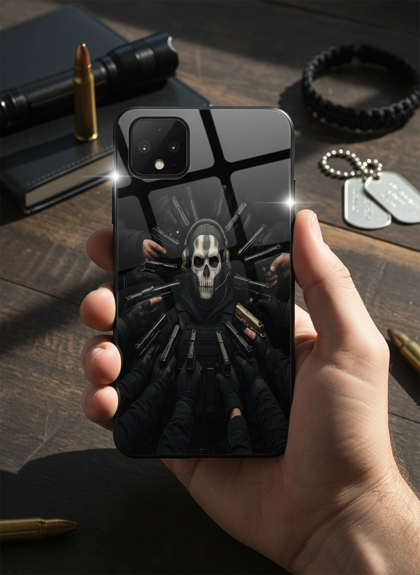 Bullet Crown Premium Glass Back Cover For Google Pixel 7,8,9,10 Series The Case & Co India