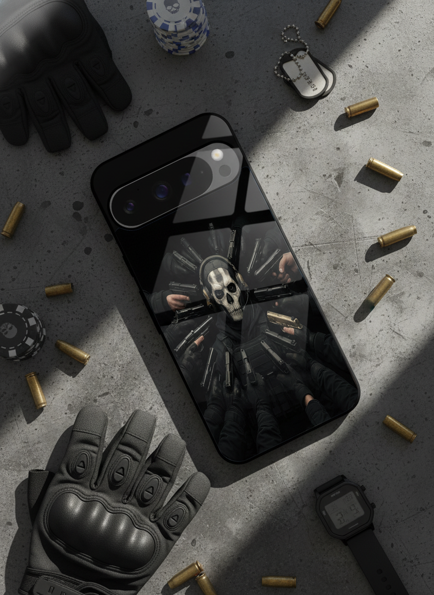 Bullet Crown Premium Glass Back Cover For Google Pixel 7,8,9,10 Series The Case & Co India