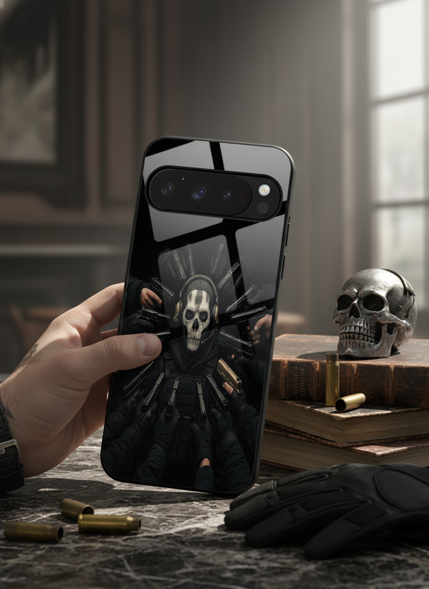 Bullet Crown Premium Glass Back Cover For Google Pixel 7,8,9,10 Series The Case & Co India