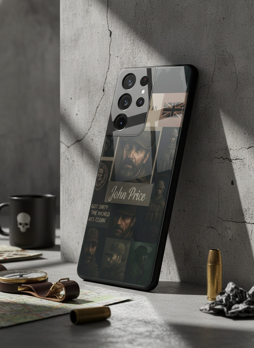 Captain's Creed Premium Glass Back Cover For Galaxy S Series The Case & Co India