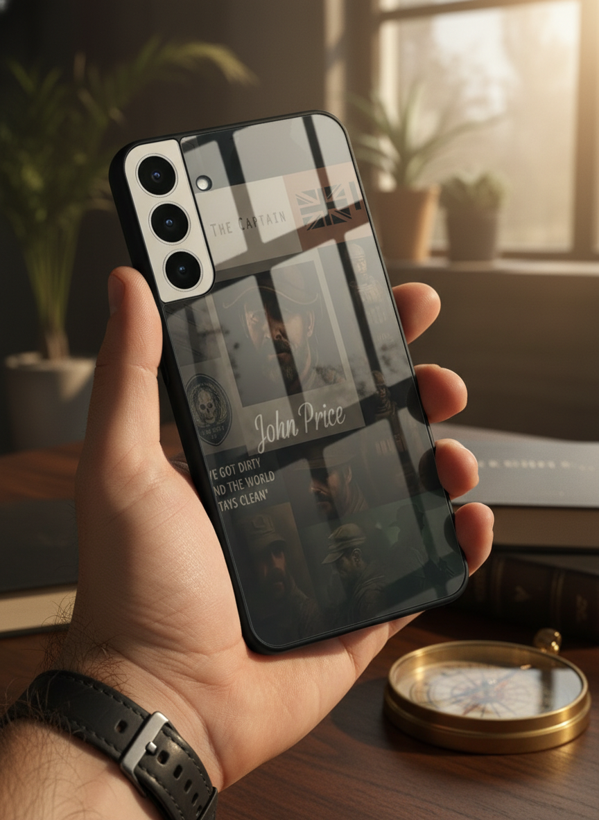 Captain's Creed Premium Glass Back Cover For Galaxy S Series The Case & Co India