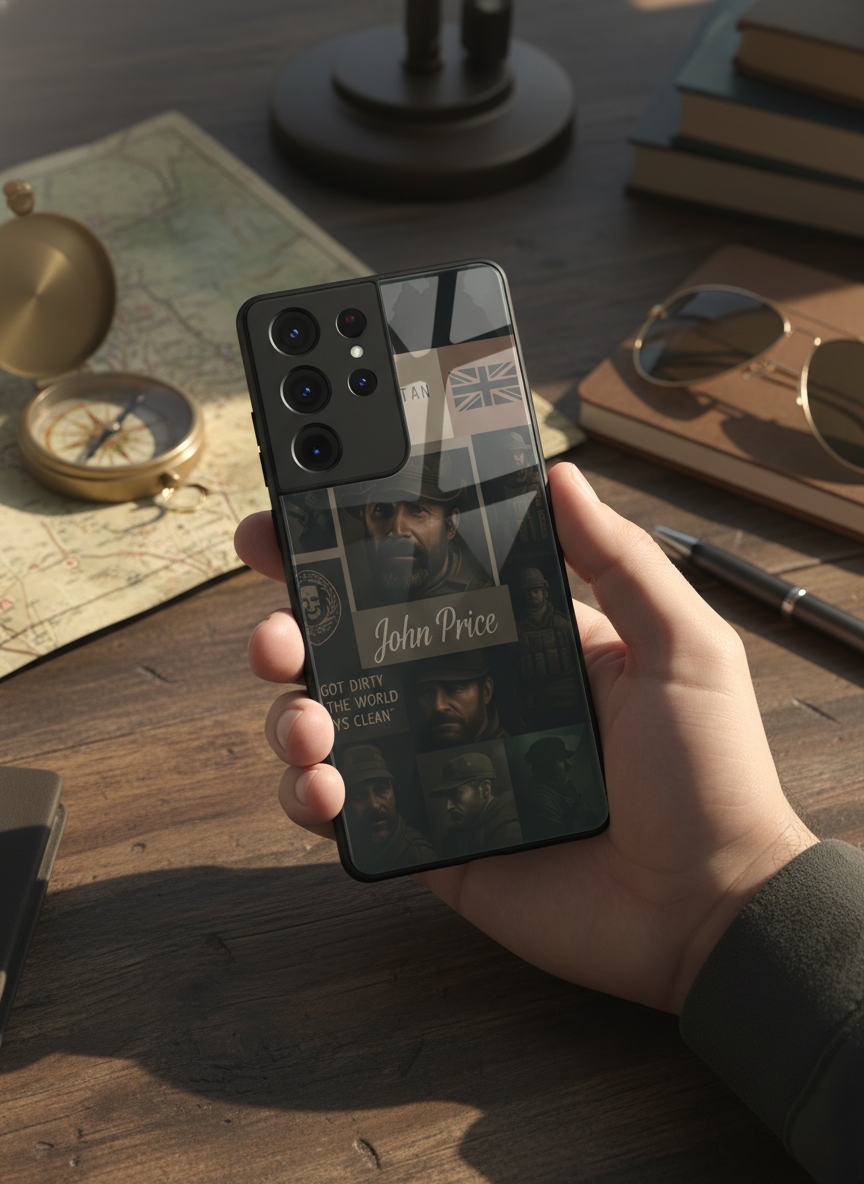 Captain's Creed Premium Glass Back Cover For Galaxy S Series The Case & Co India