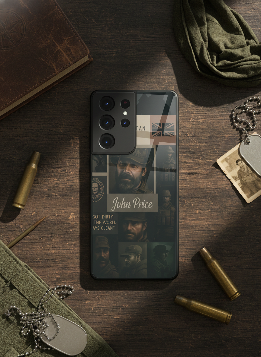 Captain's Creed Premium Glass Back Cover For Galaxy S Series The Case & Co India