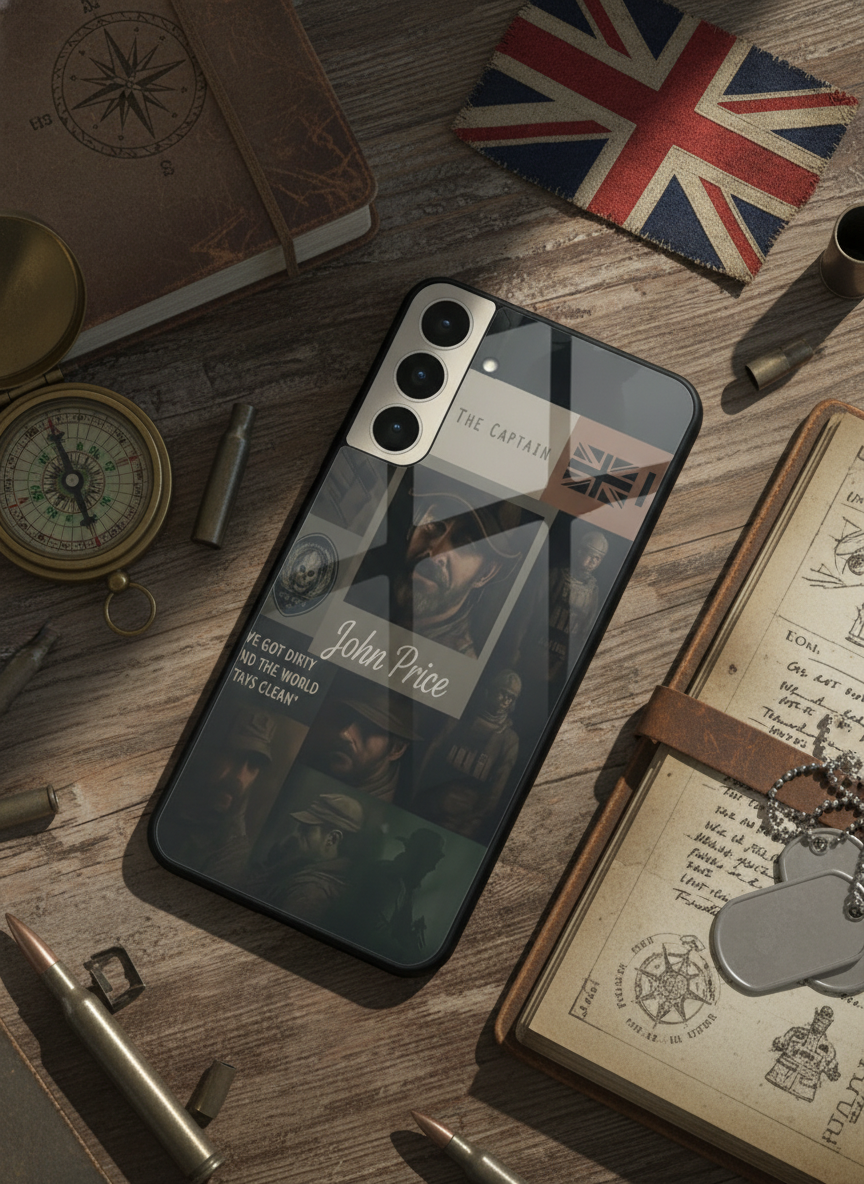 Captain's Creed Premium Glass Back Cover For Galaxy S Series The Case & Co India
