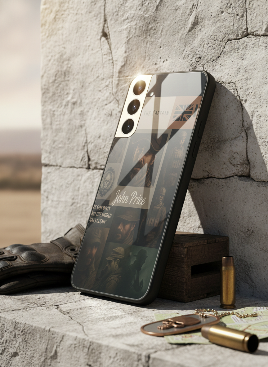 Captain's Creed Premium Glass Back Cover For Galaxy S Series The Case & Co India
