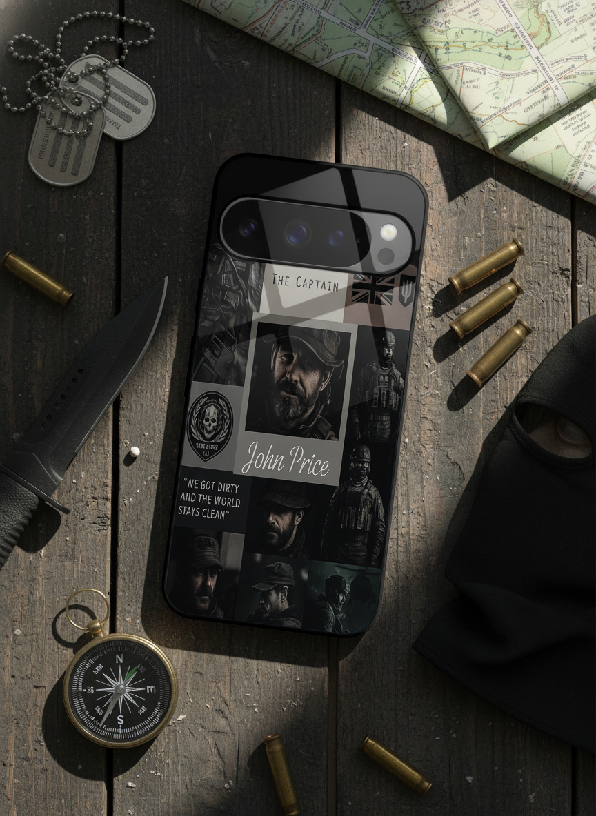Captain's Creed Premium Glass Back Cover For Google Pixel 7,8,9,10 Series The Case & Co India