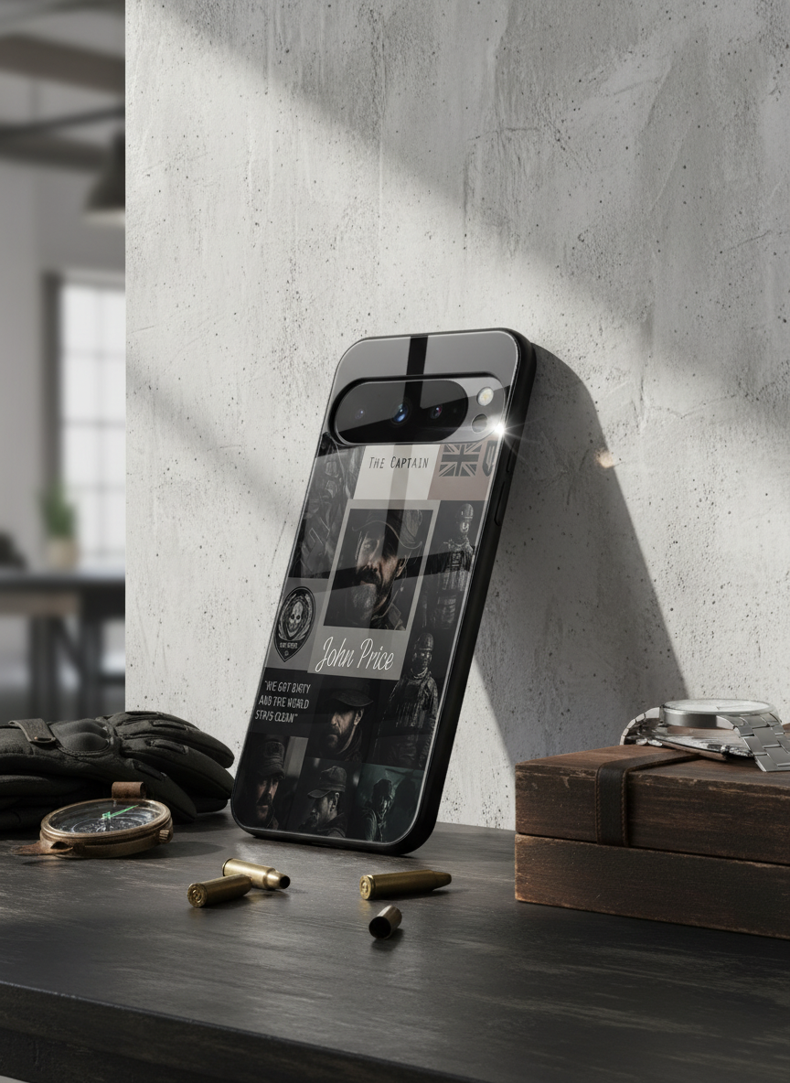 Captain's Creed Premium Glass Back Cover For Google Pixel 7,8,9,10 Series The Case & Co India
