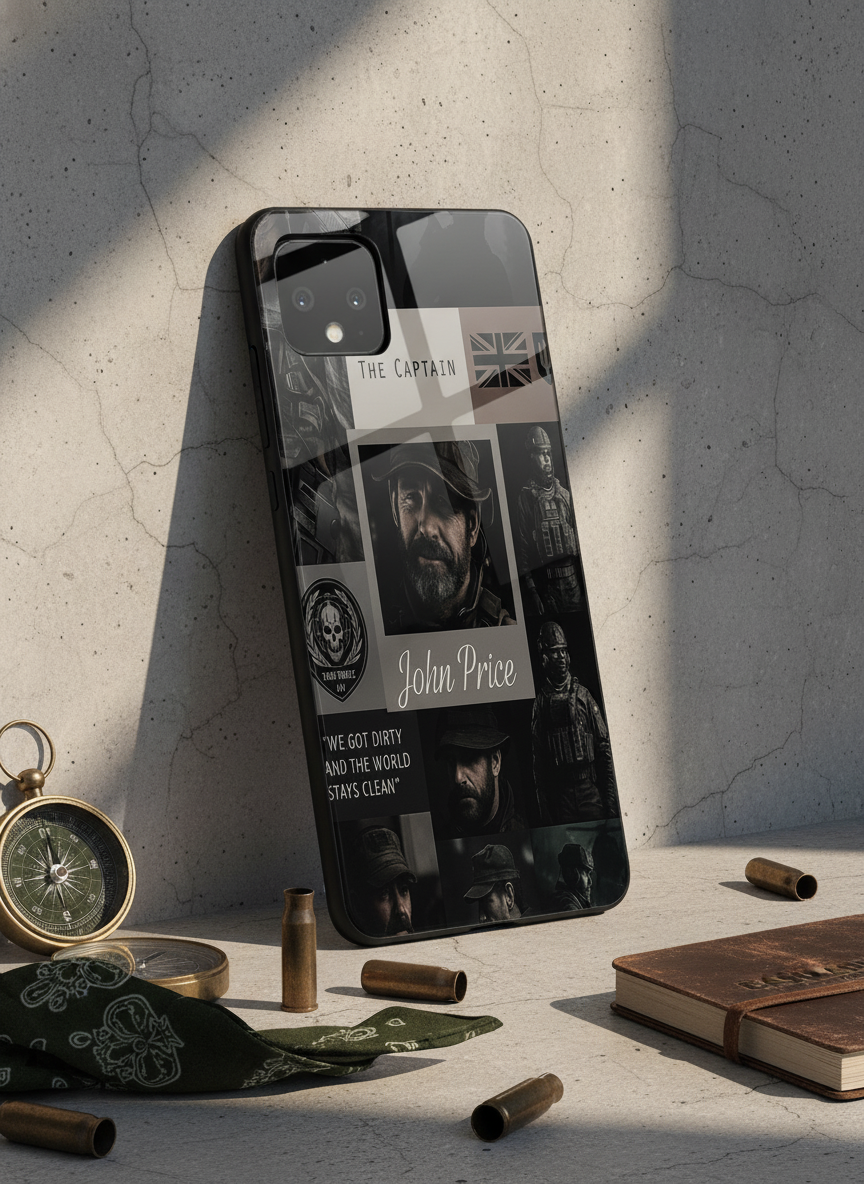 Captain's Creed Premium Glass Back Cover For Google Pixel 7,8,9,10 Series The Case & Co India
