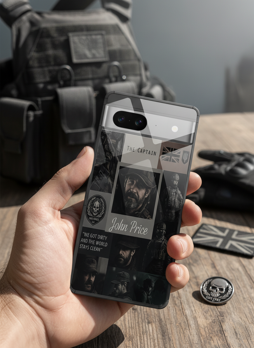 Captain's Creed Premium Glass Back Cover For Google Pixel 7,8,9,10 Series The Case & Co India