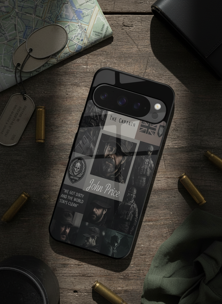 Captain's Creed Premium Glass Back Cover For Google Pixel 7,8,9,10 Series The Case & Co India