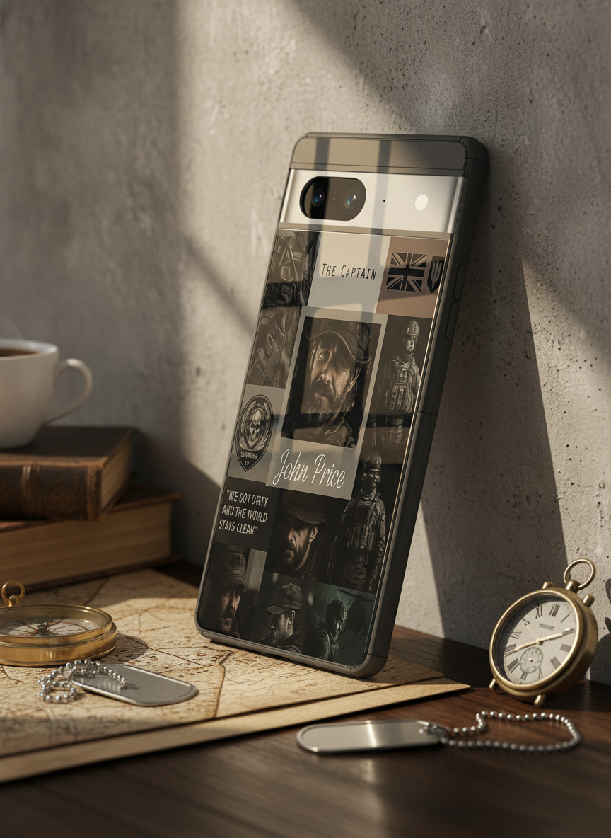 Captain's Creed Premium Glass Back Cover For Google Pixel 7,8,9,10 Series The Case & Co India