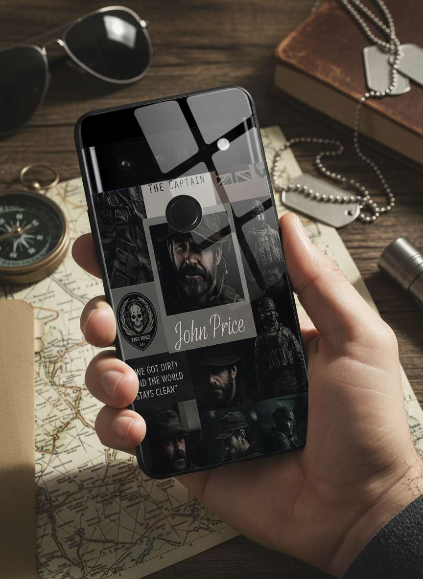Captain's Creed Premium Glass Back Cover For Google Pixel 7,8,9,10 Series The Case & Co India