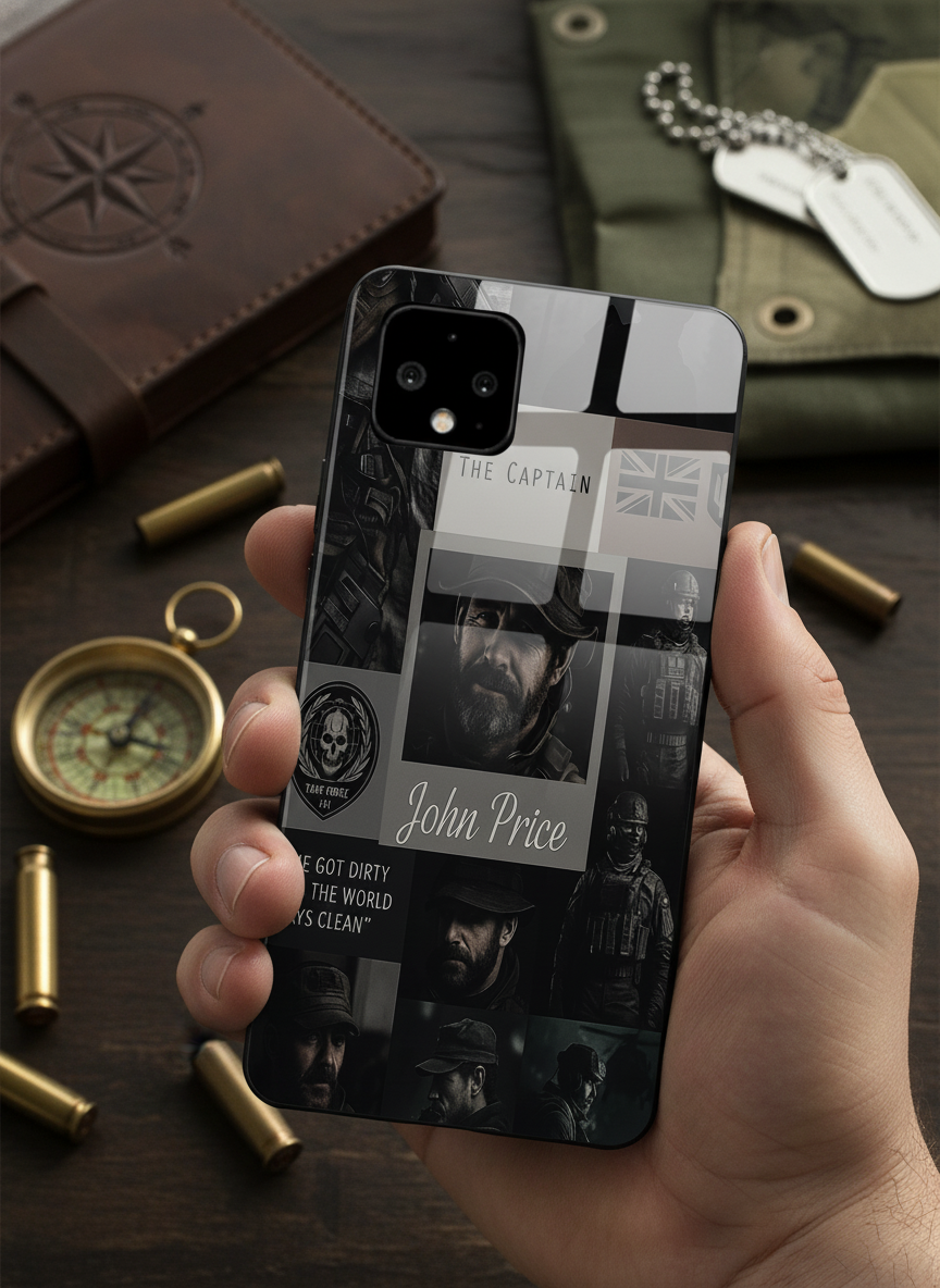 Captain's Creed Premium Glass Back Cover For Google Pixel 7,8,9,10 Series The Case & Co India