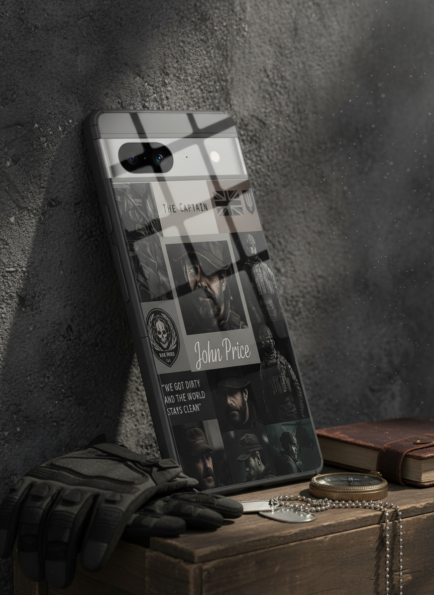 Captain's Creed Premium Glass Back Cover For Google Pixel 7,8,9,10 Series The Case & Co India