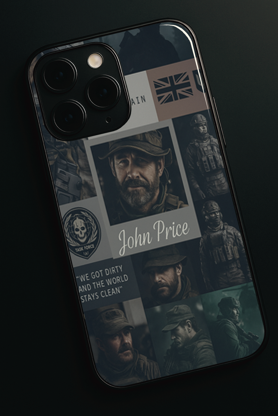 Captain’s Creed Premium Glass Back Cover For iPhone 14-17 Models The Case & Co India