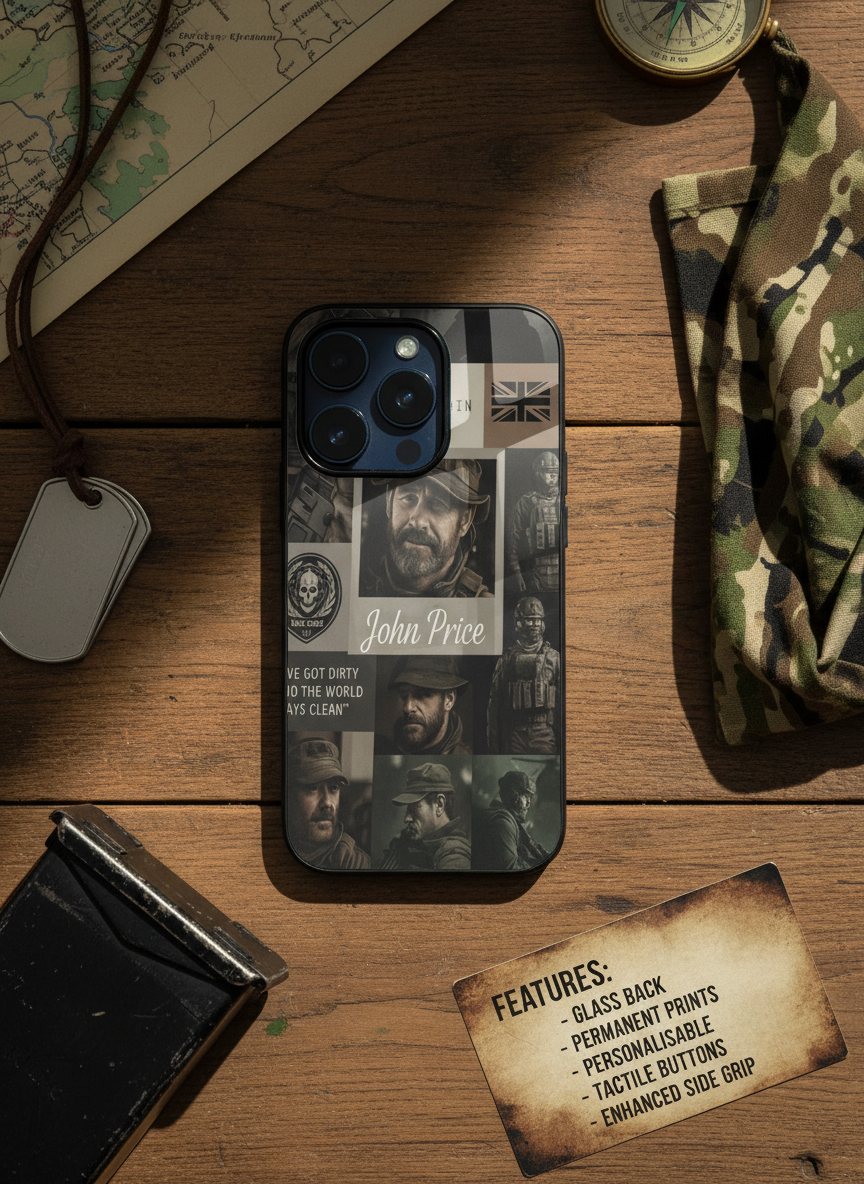 Captain’s Creed Premium Glass Back Cover For iPhone 14-17 Models The Case & Co India