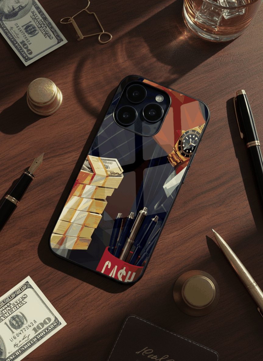 Cash Empire Glass Back Cover For iPhone 11-17 The Case & Co