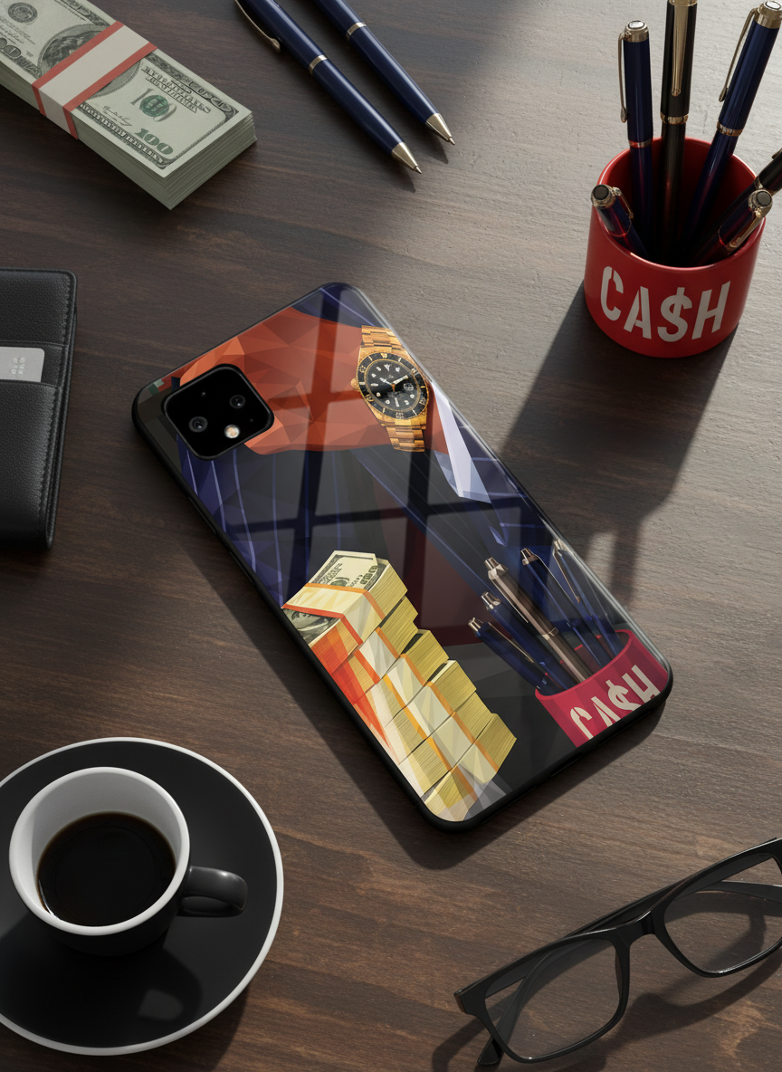 Cash Empire Premium Glass Back Cover For Google Pixel 7,8,9,10 Series The Case & Co India