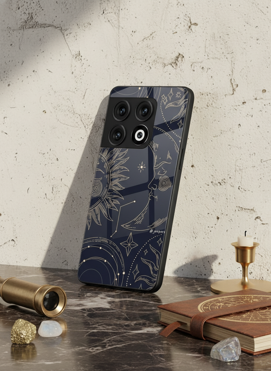 Celestial Dream Glass Back Cover For One Plus 13, 12, 11, 10 The Case & Co India