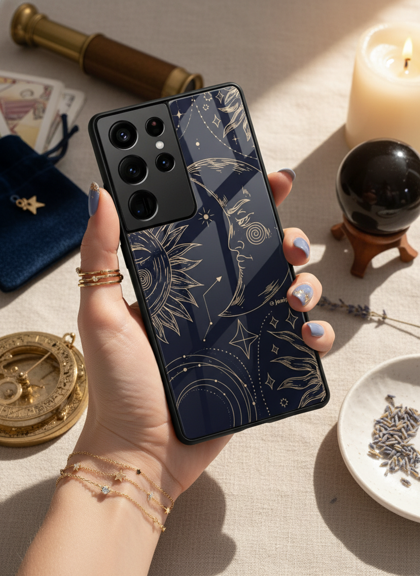 Celestial Dreams Premium Glass Back Cover For Galaxy S Series The Case & Co India