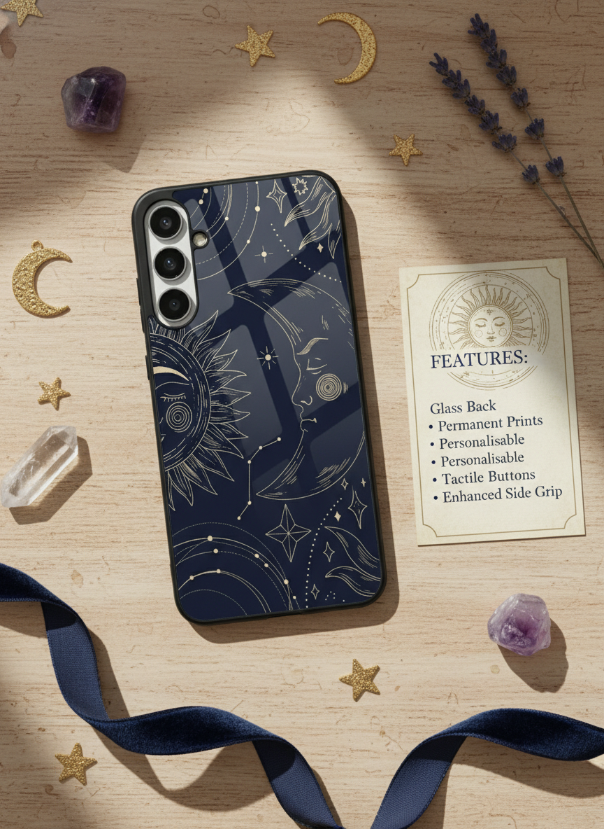Celestial Dreams Premium Glass Back Cover For Galaxy S Series The Case & Co India