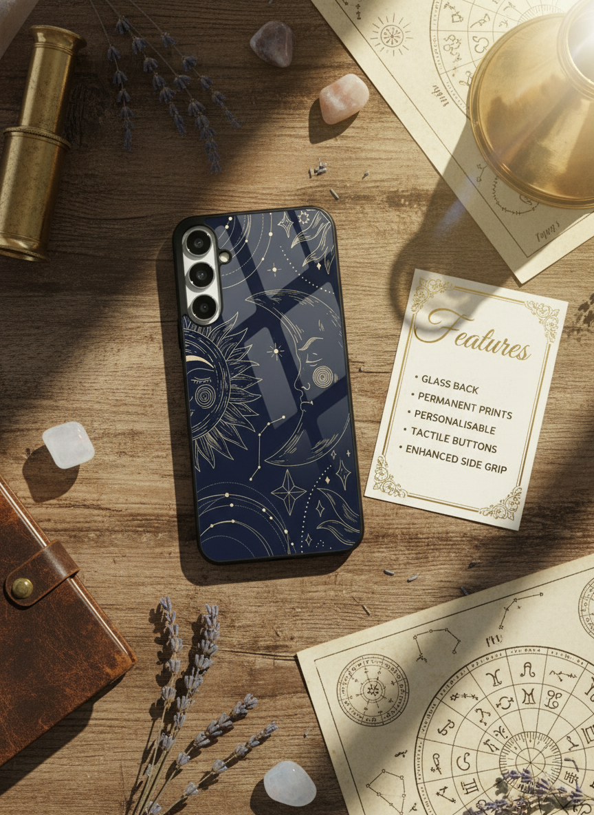 Celestial Dreams Premium Glass Back Cover For Galaxy S Series The Case & Co India