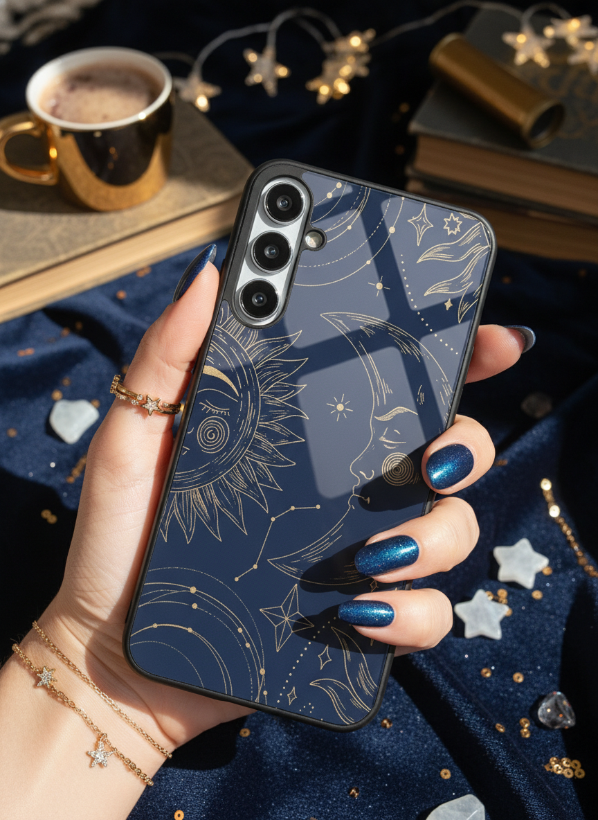 Celestial Dreams Premium Glass Back Cover For Galaxy S Series The Case & Co India