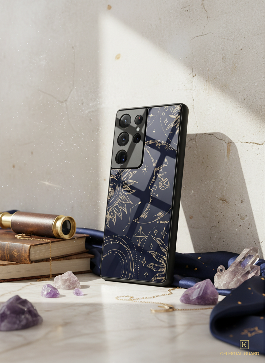 Celestial Dreams Premium Glass Back Cover For Galaxy S Series The Case & Co India