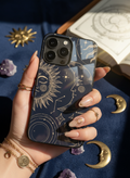 Celestial Dreams Premium Glass Back Cover For iPhone 14-17 Models The Case & Co India