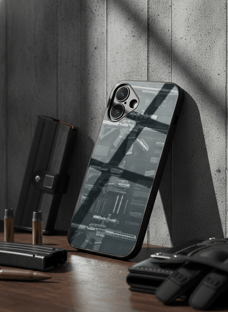 COD Guns  Glass Back Cover For iPhone 14-17 Models The Case & Co India