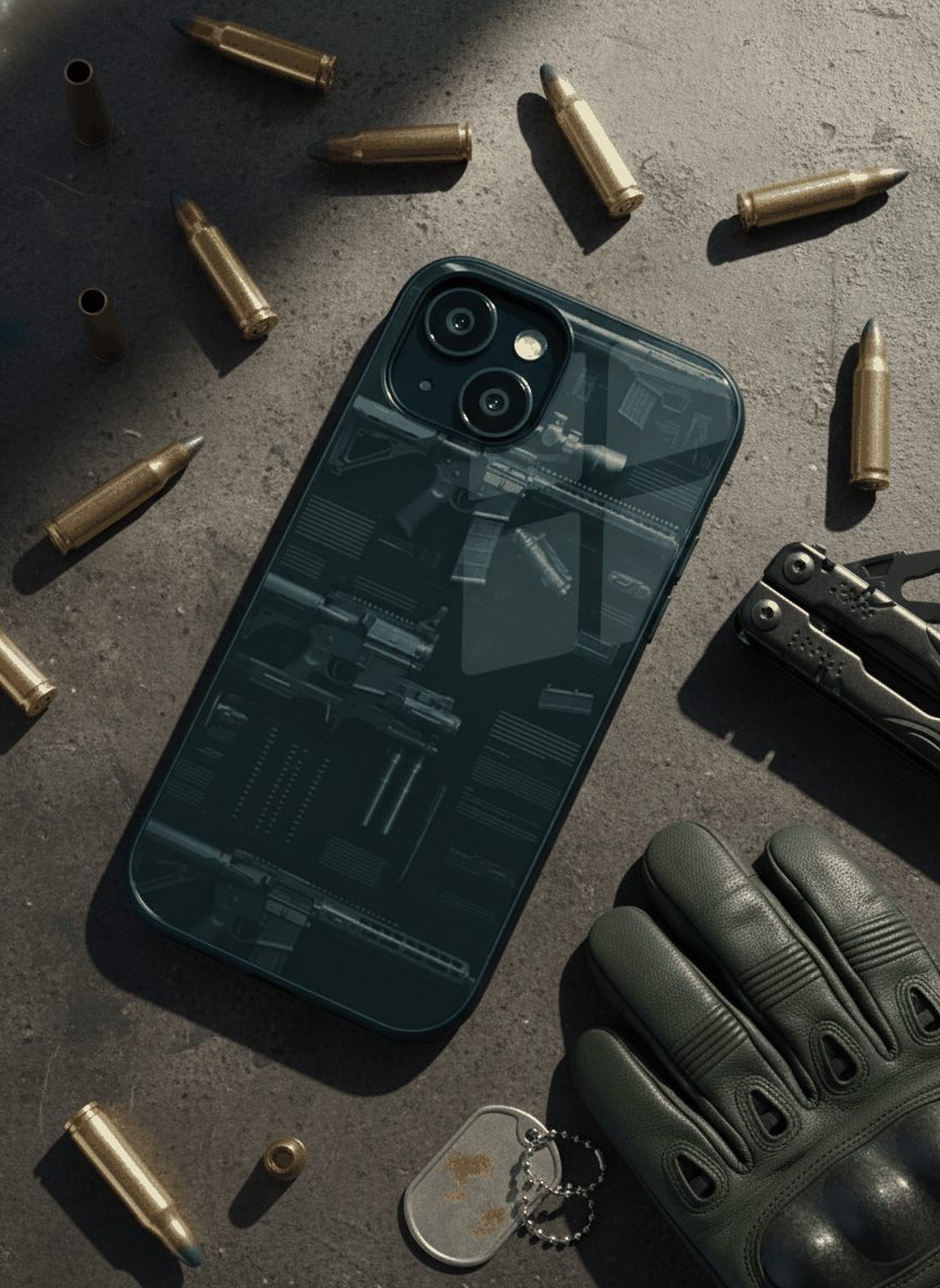 COD Guns  Glass Back Cover For iPhone 14-17 Models The Case & Co India