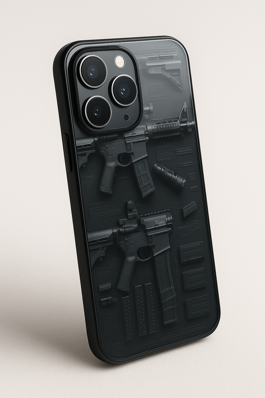 COD Guns  Premium Glass Back Cover For iPhone 11,12,13,14,15,16,17 Models The Case & Co
