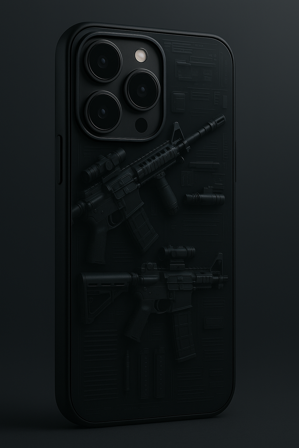 COD Guns  Premium Glass Back Cover For iPhone 11,12,13,14,15,16,17 Models The Case & Co