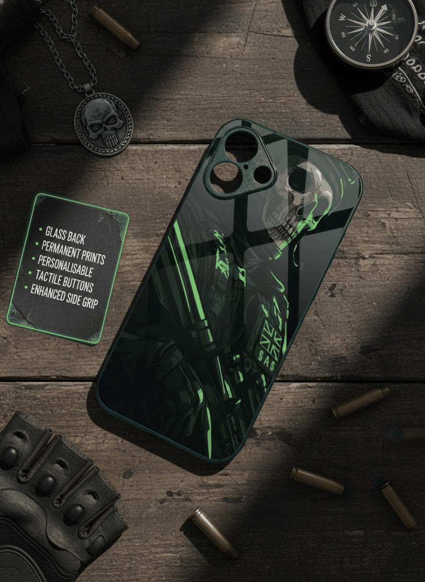 COD Zombie Glass Back Cover For iPhone 11-17 The Case & Co