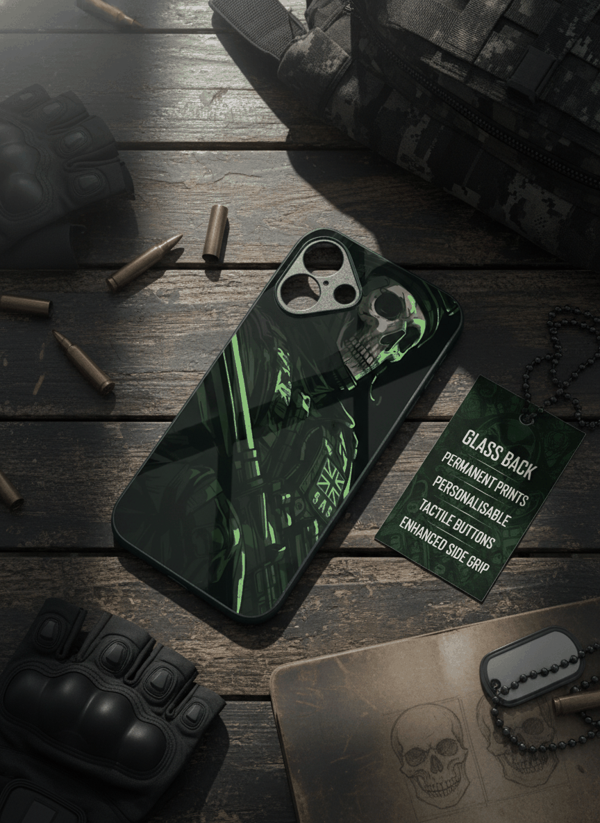COD Zombie Glass Back Cover For iPhone 11-17 The Case & Co