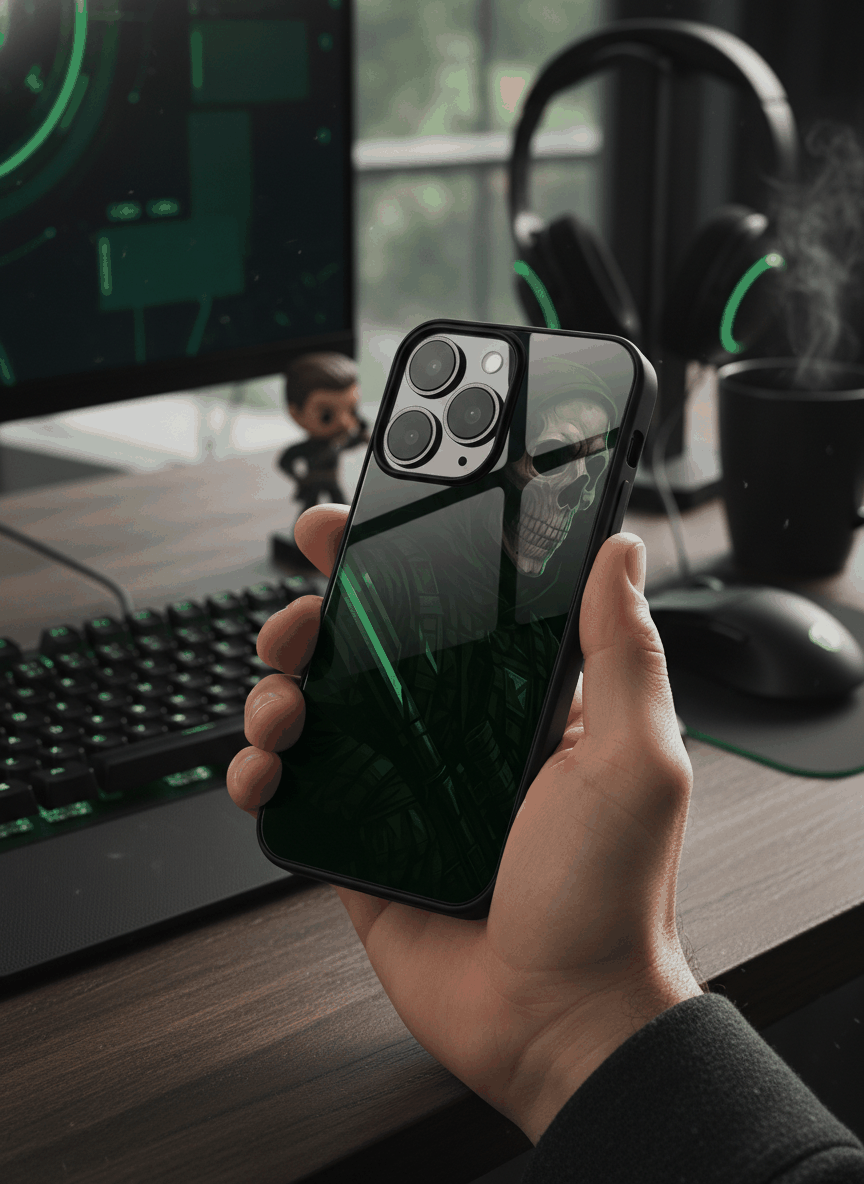 COD Zombie Glass Back Cover For iPhone 11-17 The Case & Co