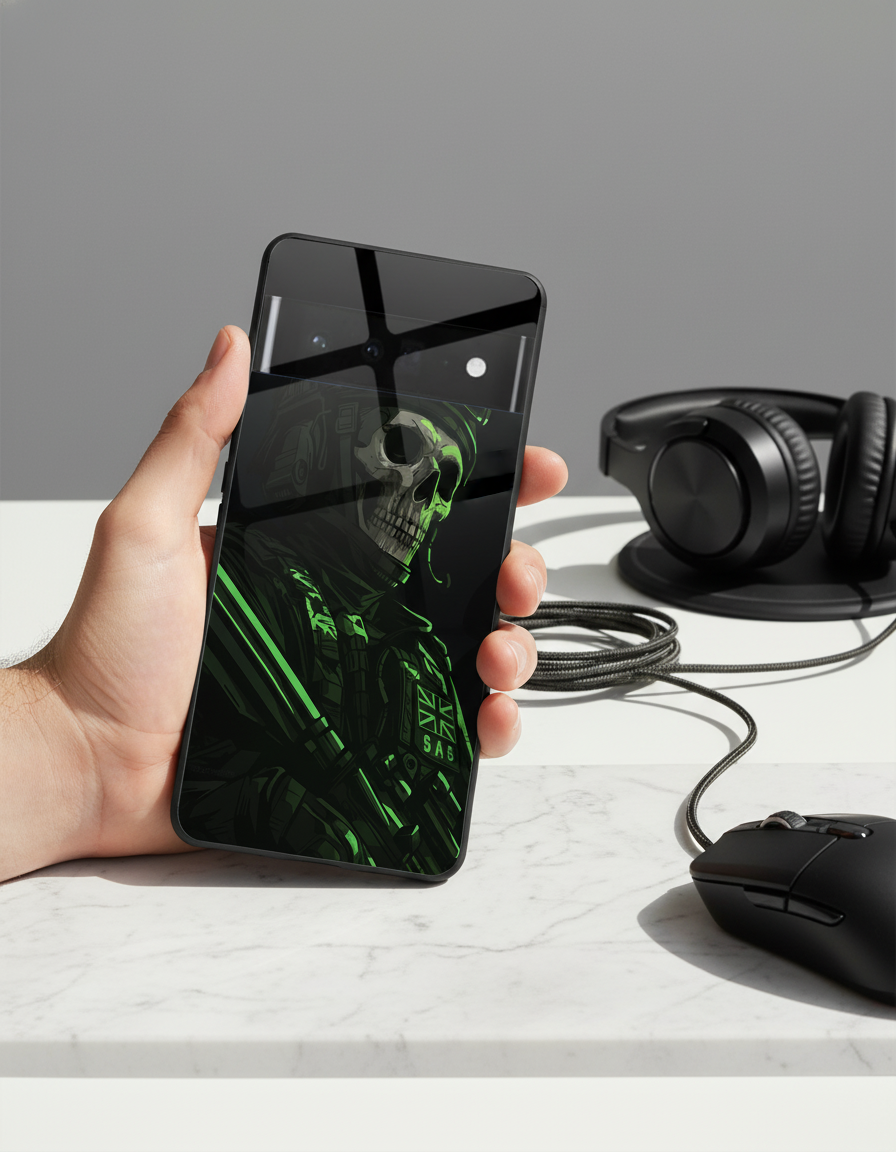 COD Zombie Premium Glass Back Cover For Google Pixel 7,8,9,10 Series The Case & Co India
