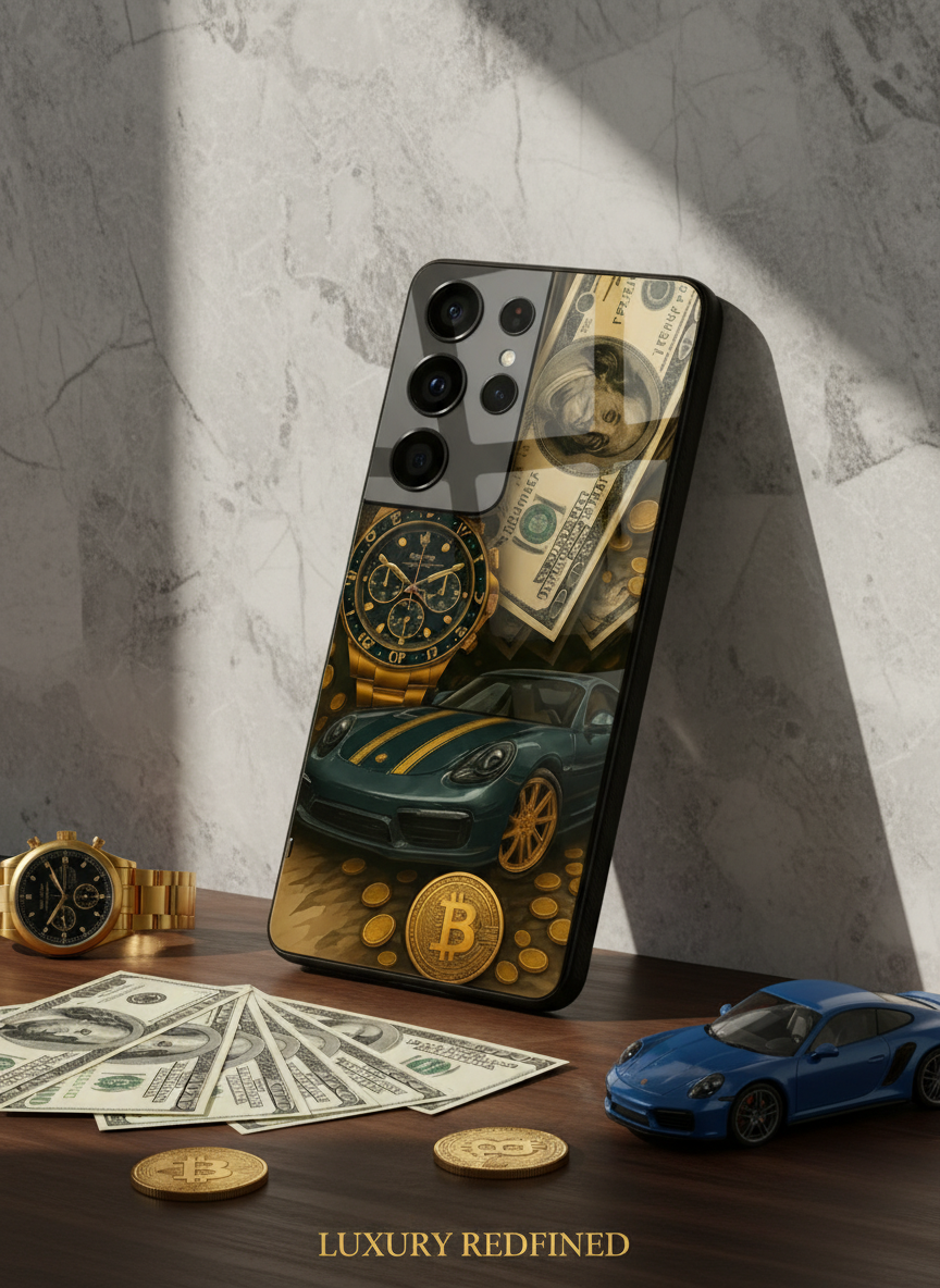Crypto King Premium Glass Back Cover For Galaxy S Series The Case & Co India