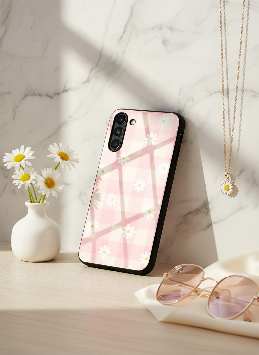 Daisy Bloom Premium Glass Back Cover For Galaxy S Series The Case & Co India