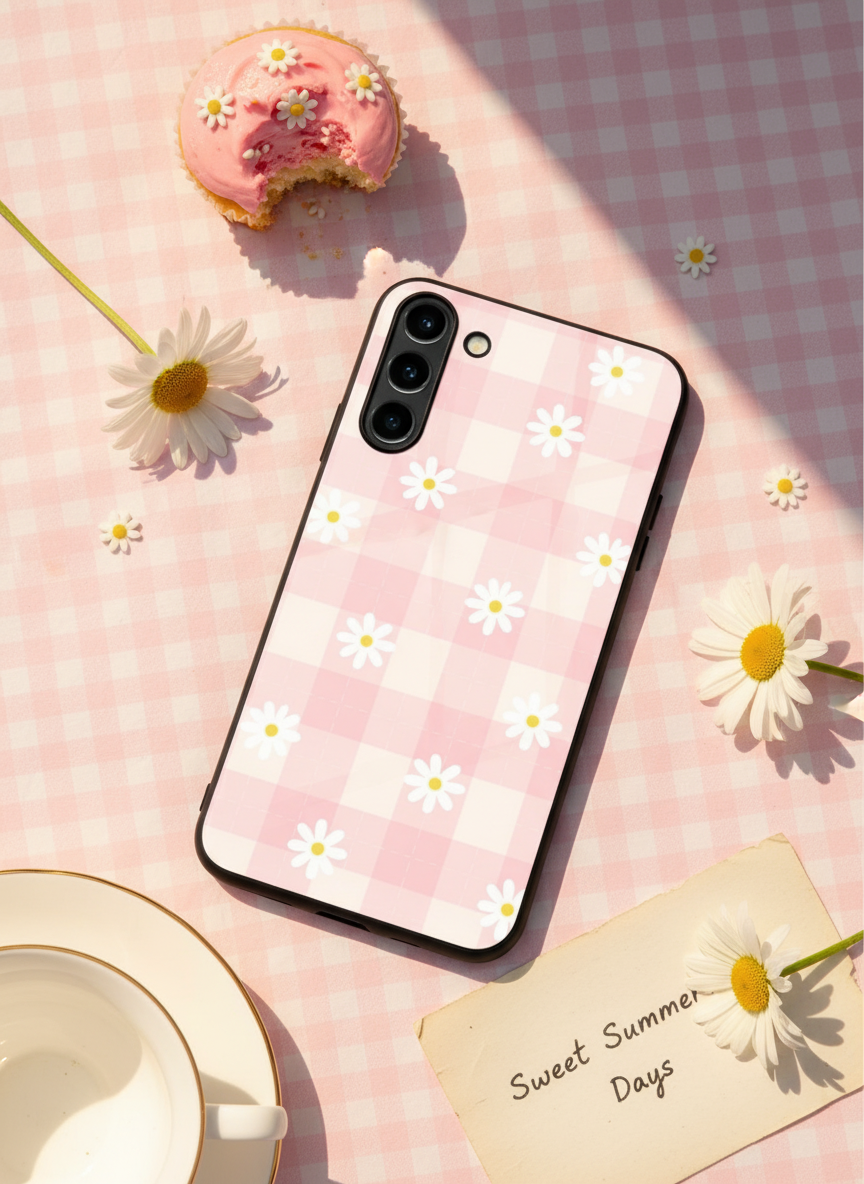 Daisy Bloom Premium Glass Back Cover For Galaxy S Series The Case & Co India
