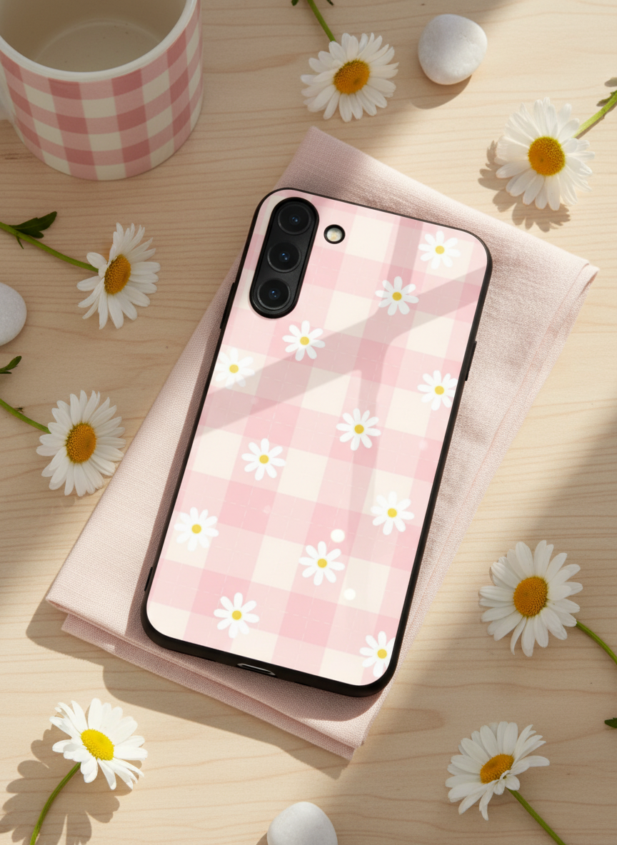 Daisy Bloom Premium Glass Back Cover For Galaxy S Series The Case & Co India