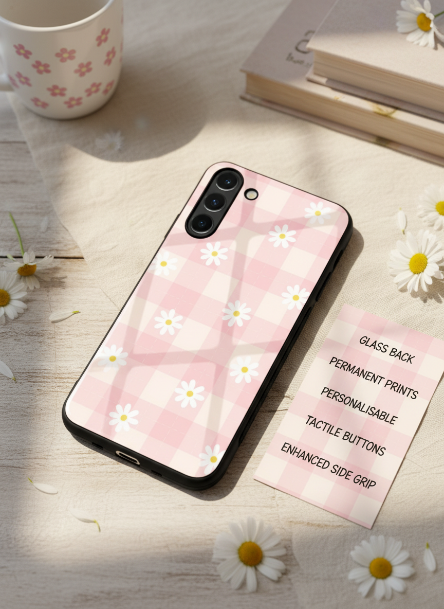 Daisy Bloom Premium Glass Back Cover For Galaxy S Series The Case & Co India