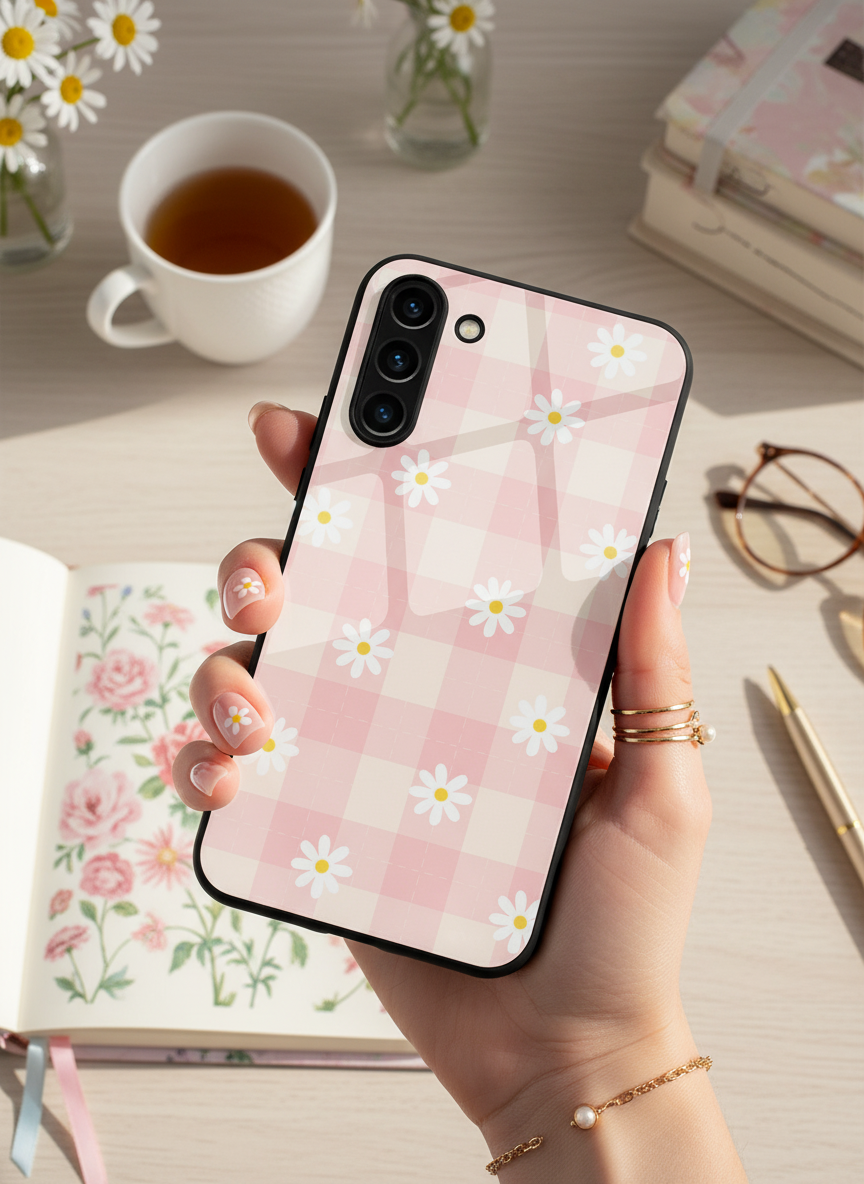 Daisy Bloom Premium Glass Back Cover For Galaxy S Series The Case & Co India