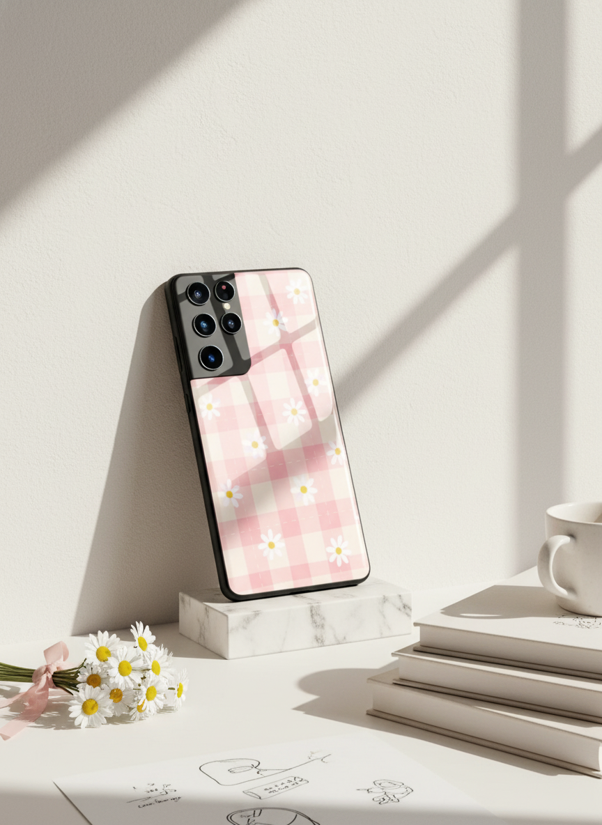 Daisy Bloom Premium Glass Back Cover For Galaxy S Series The Case & Co India
