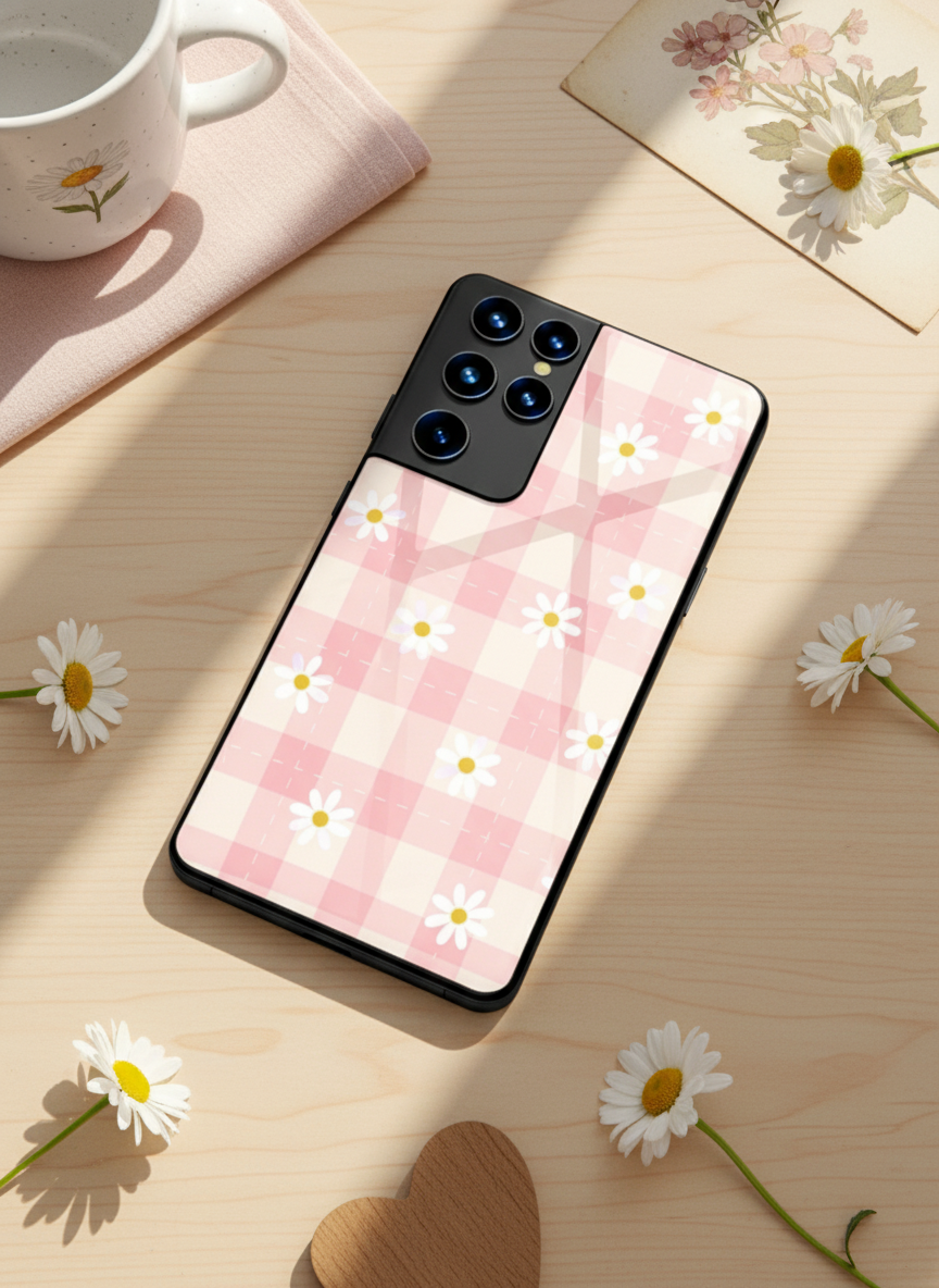 Daisy Bloom Premium Glass Back Cover For Galaxy S Series The Case & Co India