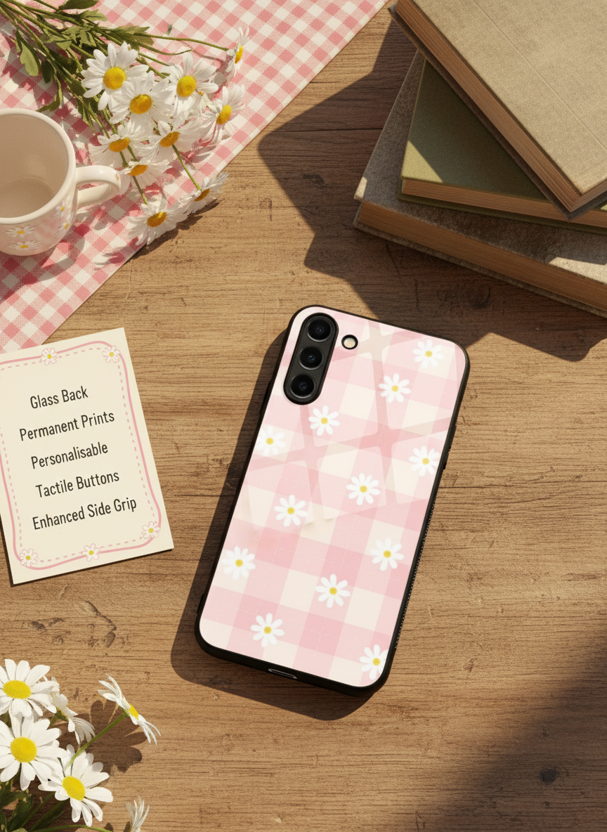 Daisy Bloom Premium Glass Back Cover For Galaxy S Series The Case & Co India