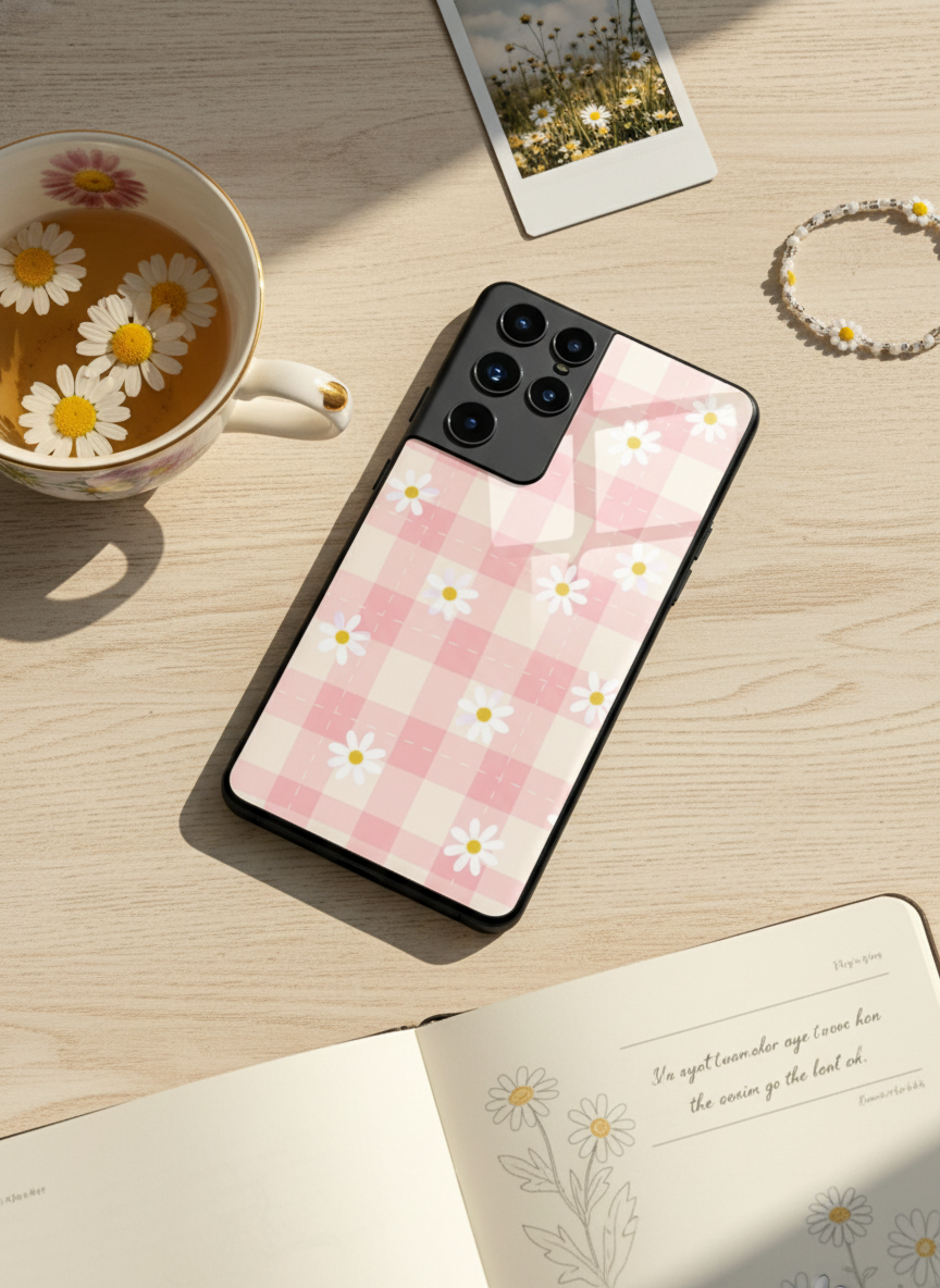 Daisy Bloom Premium Glass Back Cover For Galaxy S Series The Case & Co India