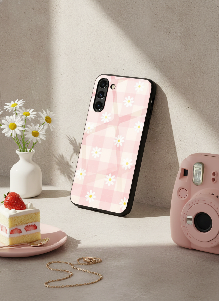 Daisy Bloom Premium Glass Back Cover For Galaxy S Series The Case & Co India