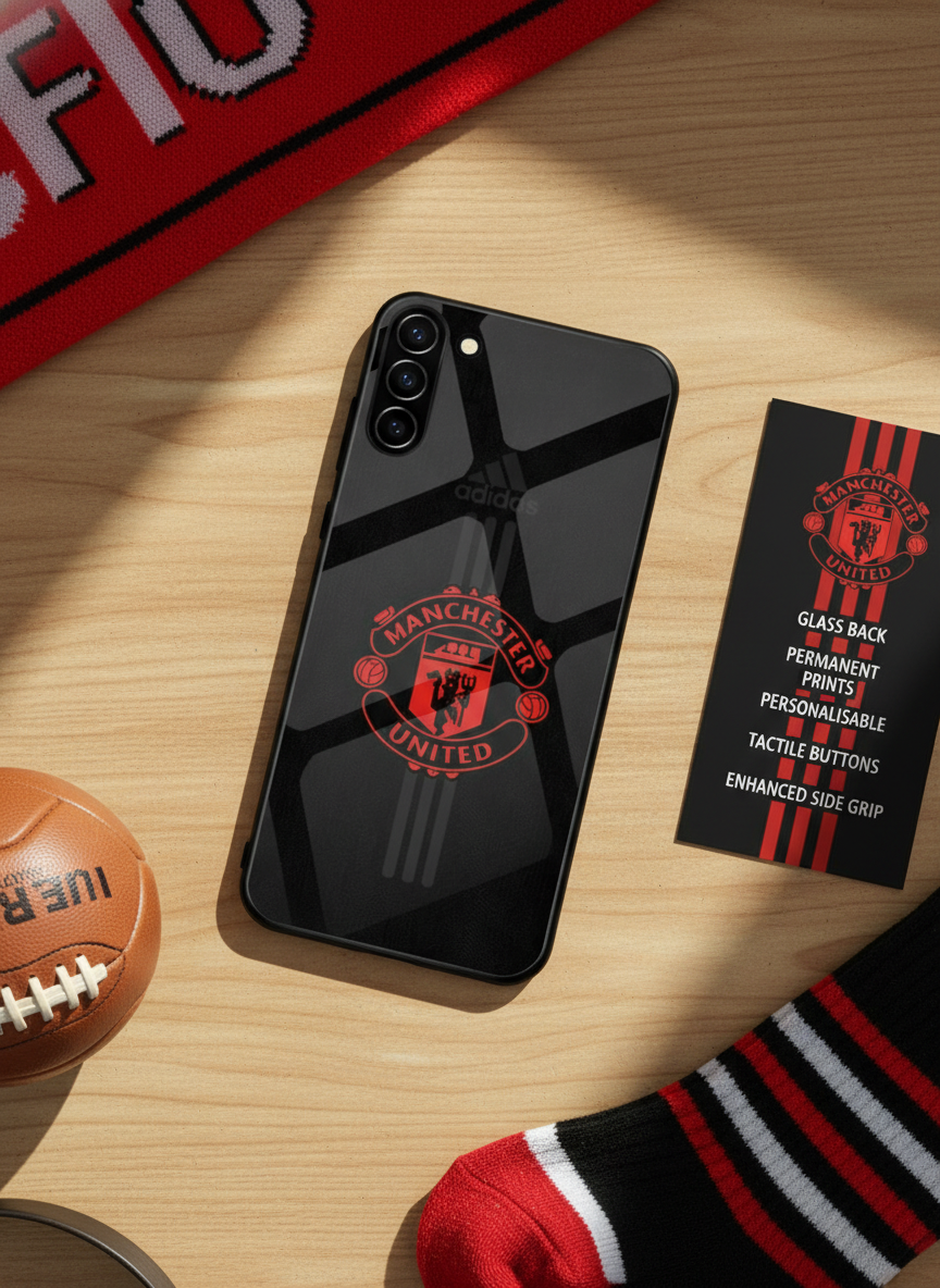 Dark Mode FC Premium Glass Back Cover For Galaxy S Series The Case & Co India
